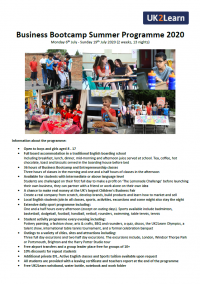 UK2Learn Summer Brochure